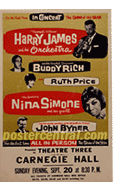 Harry James concert poster